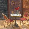 Art Print on canvas Cafe a Deux by Nai Danhui European Post-Impressionism artwork