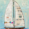 At the Regatta III travel canvas art print by Prahl Courtney featuring a scenic maritime landscape in vibrant colors.