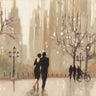 Art Print on canvas An Evening Out Neutral Crop by Purinton Julia Abstract Post-Impressionism artwork