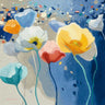 Art Print on canvas Bleusy by Novak Shirley Floral Post-Impressionism artwork