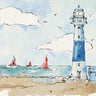 Art Print on canvas Coastal Life II by Tavoletti Anne Coastal Post-Impressionism artwork