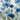 Art Print on canvas Abstracted Floral in Blue II by Vassileva Silvia Abstract Post-Impressionism artwork