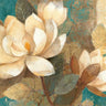 Art Print on canvas Turquoise Magnolias by Hristova Albena Floral Post-Impressionism artwork