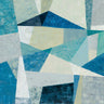 Art Print on canvas Indigo Geo Metric Soft by Vassileva Silvia Abstract Post-Impressionism artwork