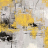 Art Print on canvas Stone Gardens III Yellow by Vassileva Silvia Abstract Impressionism artwork
