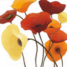 Art Print on canvas Up One on White Yellow by Novak Shirley Floral Modernism artwork