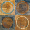 Art Print on canvas Renew Dark Blue by Schick Mike Abstract Post-Impressionism artwork