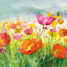Art Print on canvas Meadow Poppies by Nai Danhui Floral Expressionism artwork