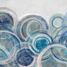 Art Print on canvas Variation Blue Grey Pink Crop by Vassileva Silvia Abstract Baroque artwork