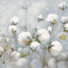 Art Print on canvas Cotton Field Blue Gray by Purinton Julia Floral Post-Impressionism artwork