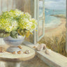 Art Print on canvas Yellow Coastal Hydrangea by Nai Danhui Coastal Impressionism artwork