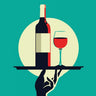 Art Print on canvas Red Wine by Escalante Omar Kitchen Minimalism artwork