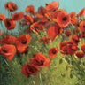 Art Print on canvas Sunshine and Raindrops by Novak Shirley Floral Modernism artwork