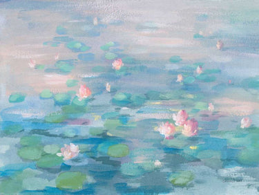 Art Print on canvas Sunrise Waterlilies by Nai Danhui Abstract Post-Impressionism artwork