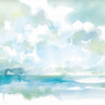 Art Print on canvas Ocean Dreaming Pale Blue by Pete Katrina Abstract Impressionism artwork
