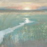Art Print on canvas Evening Stream by Wiens James Abstract Post-Impressionism artwork