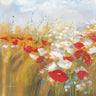 Art Print on canvas Poppies and Larkspur I by Rowan Carol Floral Post-Impressionism artwork