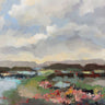 Art Print on canvas By the Lake by Vassileva Silvia Coastal Post-Impressionism artwork