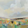Art Print on canvas Emerald Meadow by Vassileva Silvia Floral Modernism artwork