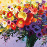 Artwork on canvas Wild and Flowery by Novak Shirley Floral Post-Impressionism artwork