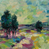 Art Print on canvas Mauve Fields by Vassileva Silvia Floral Post-Impressionism artwork