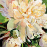Art Print on canvas White Peony by Pete Katrina Floral Post-Impressionism artwork