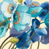 Art Print on canvas Le Pavots Bleu by Novak Shirley Floral Impressionism artwork