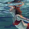 Art Print on canvas Swimming To The Surface by Birch Kate Jarvik Fashion Post-Impressionism artwork