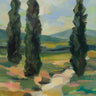 Art Print on canvas Path in Tuscany by Vassileva Silvia European Impressionism artwork