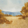 Feeling at Home August Fields orange landscape canvas art print by Julia Purinton showing vibrant sunset colors and scenic view.
