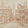 European canvas art print by Peruzzi Baldassare featuring Roman perspective scene, framed and artist-signed, by Feeling at Home.