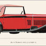 Vintage Alfa Romeo 1930 canvas art print by Fantini Antonio, featuring classic car imagery in a nostalgic style.