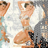 European canvas art print featuring double pin-up designs by Albers Teis, from Feeling at Home collection.
