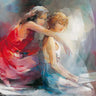 European canvas art print titled Two Girl Friends II by Haenraets Willem, featuring two women in a warm, artistic scene.