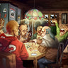 Poker humor canvas art print by Feeling at Home featuring a humorous poker scene on a decorative wall art piece.