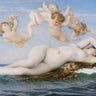 Traditional canvas art print of The Birth of Venus by Cabanel Alexandre, featuring the classical mythological scene.