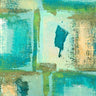 Abstract canvas art print by Aprile Alessio, featuring vibrant, modern design for Feeling at Home interior decor.