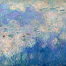 Art Print on canvas Detail of Waterlilies- The Clouds by Monet Claude Landscape Post-Impressionism artwork