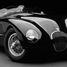 Art Print on canvas 1951 Jaguar C-Type (BW) by Heiny Don Photography Post-Impressionism artwork