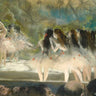 Feeling at Home ballet at the Paris Opera Degas art print, depicting dancers on a canvas with detailed, artistic figures.