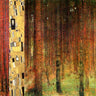 Art Print on canvas Forest I by Klimt Gustav Nature Post-Impressionism artwork