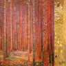 Art Print on canvas Forest II by Klimt Gustav Nature Impressionism artwork