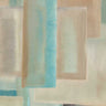 Aqua abstract canvas art print by Corrado Italo, featuring vibrant blue and white brushstrokes, displayed on a wall.