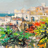 Mediterranean landscape canvas art print by Florio Luigi, featuring vibrant colors and scenic coastal views, part of Feeling at Home collection.