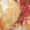 Abstract canvas art print featuring glittering planets, by Feeling at Home, showcasing vibrant planetary designs on textured surface.