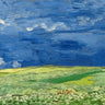 Art Print on canvas Wheatfield under thunderclouds by Van Gogh Vincent Landscape Impressionism artwork