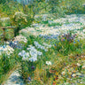 Water Garden floral canvas art print by Childe Hassam Frederick, featuring vibrant flowers and lush garden scene.