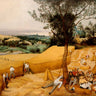 European canvas art print of The Harvesters by Bruegel the Elder, featuring a detailed pastoral scene, by Feeling at Home.