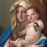 Feeling at Home art print of Giovanni Battista Tiepolo's Madonna of the Goldfinch on canvas, featuring classical figurative artwork.