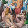 Figurative canvas art print titled "The Bathers" by de La Fresnaye Roger, featuring vibrant colors and detailed brushwork.